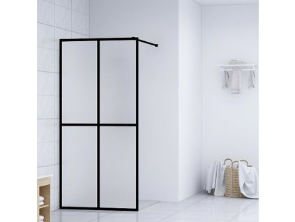 Zástěna do průchozí sprchy mléčné tvrzené sklo 100 x 195 cm