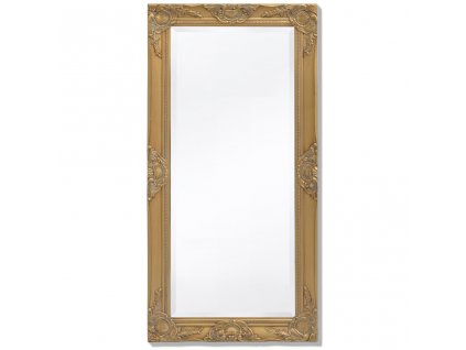 Nástěnné zrcadlo barokní styl 100 x 50 cm zlaté