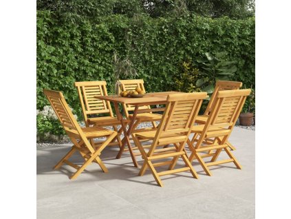 Skládací zahradní židle 6 ks 47x63x90 cm masivní teakové dřevo