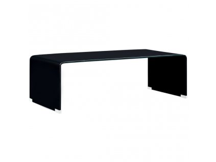 Konferenční stolek černý 98 x 45 x 31 cm tvrzené sklo