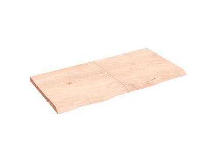 Stolní deska 120x60x(2-4) cm neošetřený masivní dubové dřevo