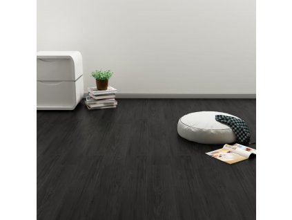 Samolepící podlahová prkna 4,46 m² 3 mm PVC dub antracitová