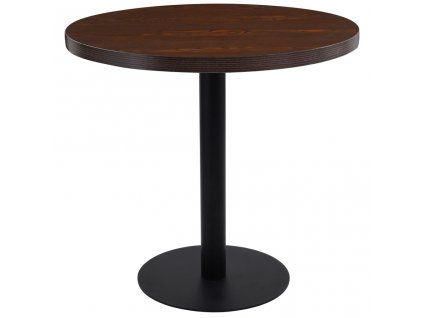 Bistro stolek tmavě hnědý 80 cm MDF