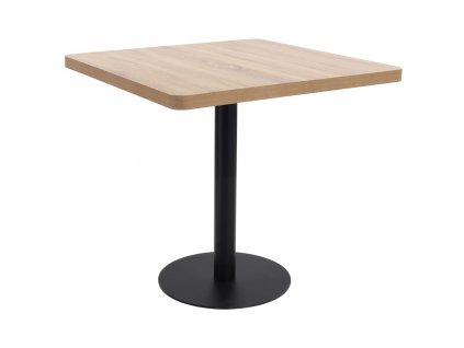 Bistro stolek světle hnědý 80 x 80 cm MDF