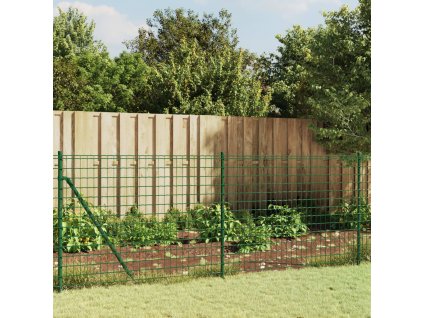 Drátěný plot s kotevními hroty zelený 1 x 10 m