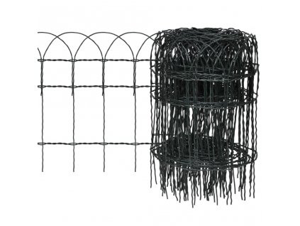 Zahradní plot práškované železo 10 x 0,4 m