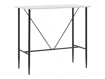 Barový stůl bílý 120 x 60 x 110 cm MDF