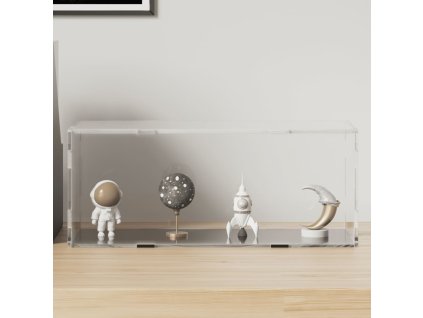 Průhledná reklamní krabice 34 x 16 x 14 cm akrylová