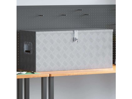 Hliníkový box 90,5 x 35 x 40 cm stříbrný