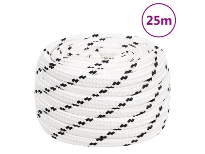 Pracovní lano bílé 20 mm 25 m polyester