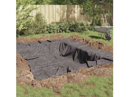 Fleece pro bazén Šedá 1 x 10 m Polyester a bavlna