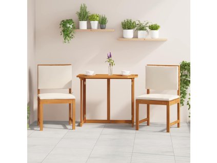 Křeslo do zahrady bez područek 2 pcs Hnědá 50 x 50 x 91cm