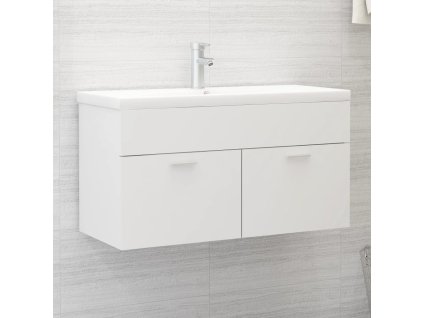 Skříňka pod umyvadlo bílá 90x38,5x46 cm kompozitní dřevo