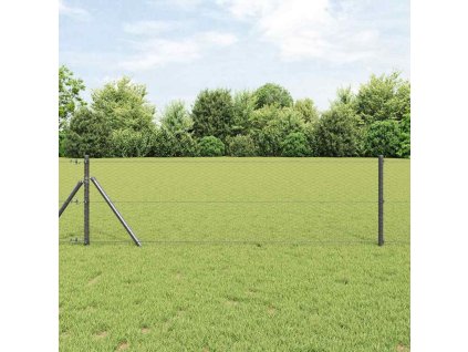 Plot s příspěvky Šedá 0,6 x 10 m Ocel potažená PVC