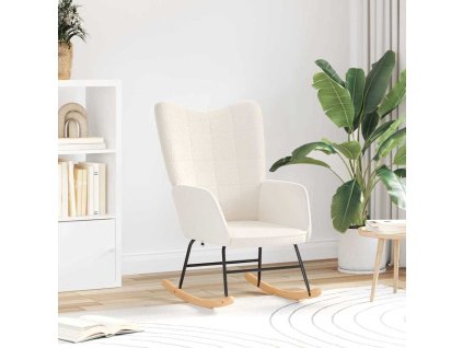Relaxační křeslo Krémová 61 x 78 x 98 cm textil