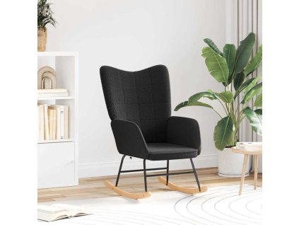 Relaxační křeslo Černá 61 x 78 x 98 cm textil