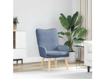 Relaxační křeslo Modrá 63 x 67 x 94 cm textil