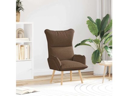 Relaxační křeslo Hnědá 69 x 74 x 93 cm textil