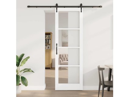 Posuvné dveře ORKDAL Bílá 78 x 232 cm Dřevo a kov