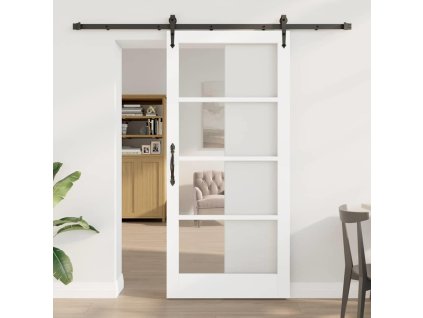 Posuvné dveře ORKDAL Bílá 93 x 202 cm Dřevo a kov