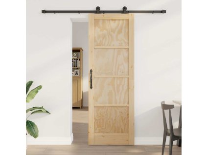 Sada posuvných dveří Přírodní a černá 73,5 x 211 cm