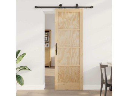 Posuvné dveře ORKDAL Přírodní a černá 73,5 x 211 cm