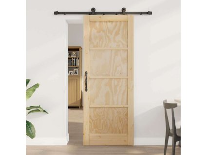 Posuvné dveře ORKDAL Přírodní a černá 78 x 202 cm