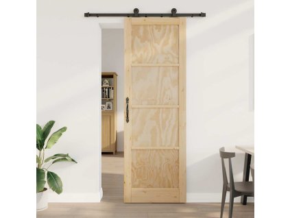 Posuvné dveře ORKDAL Přírodní a černá 78 x 232 cm