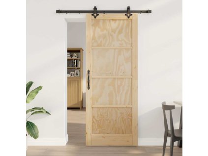 Posuvné dveře ORKDAL Přírodní a černá 83 x 211 cm
