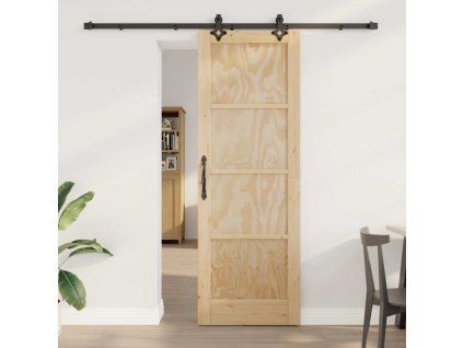 Posuvné dveře ORKDAL Přírodní a černá 73,5 x 211 cm
