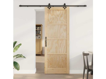 Posuvné dveře ORKDAL Přírodní a černá 78 x 211 cm