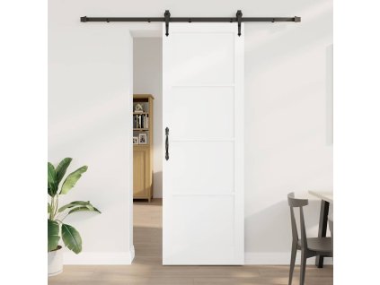 Posuvné dveře ORKDAL Bílá 78 x 232 cm Masivní borovicové dřevo