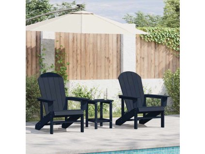 Zahradní lounge nábytek 2 pcs Námořnická modrá 74 x 82 x 90 cm