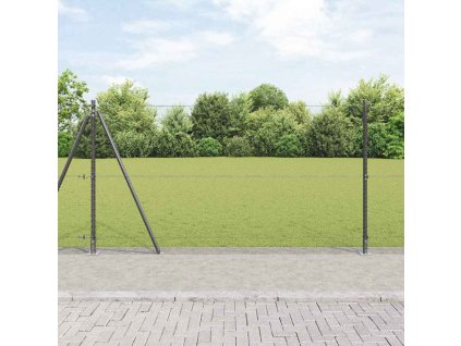 Plot s příspěvky Šedá 1.2 x 25 m Ocel potažená PVC