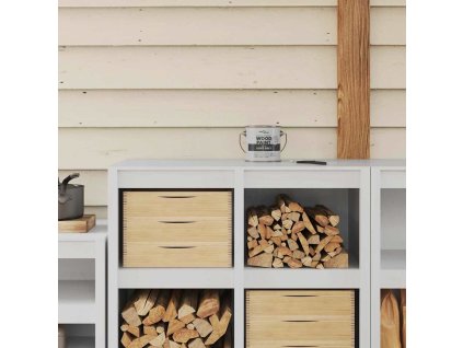 Barva na dřevo Světle šedá 16.5 x 16.5 x 15.9 cm