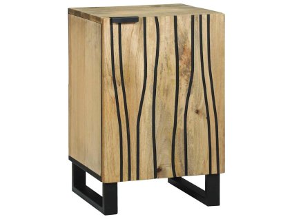 Koupelnová skříňka s policí Hnědá a černá 38 x 33,5 x 58 cm