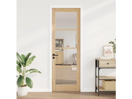 Interiérové dveře se sklem ORKDAL Hnědá 78 x 232 cm