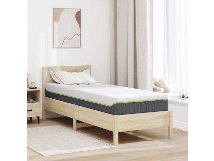 Matrace Bílá a šedá 70 x 200 cm Pocket Spring