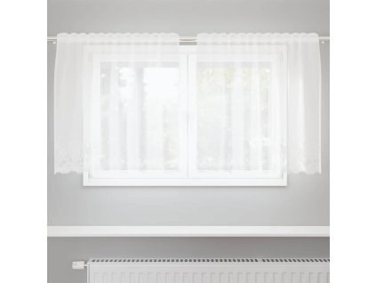 Závěsy se záclonami Bílá 500x100cm Polyester