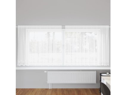 Závěsy se záclonami Bílá 500x100cm Polyester