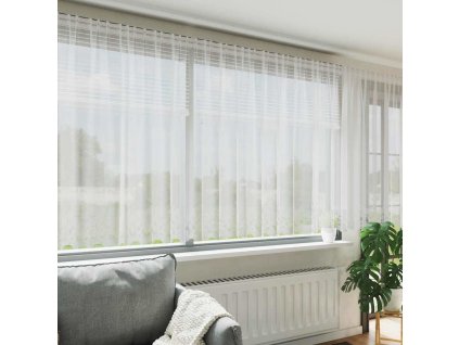 Závěsy se záclonami Bílá 500x100cm Polyester