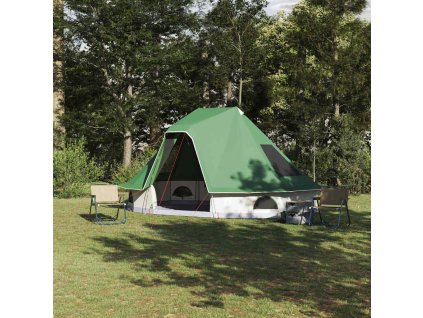 Rodinný tipi stan se střechou Zelená 466 x 310 x 240 cm
