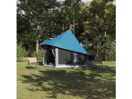 Rodinný tipi stan se střechou Modrá 404 x 370 x 270 cm