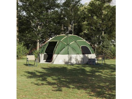 Kempingový stan se střechou Zelená 475 x 475 x 235 cm Polyester