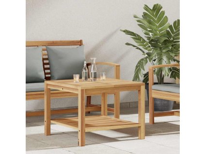 Konferenční stolek Hnědá 60 x 60 x 45 cm Masivní teakové dřevo