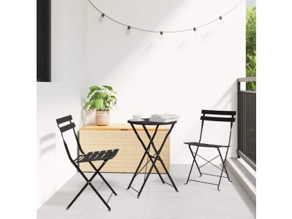 Skládací židle do zahrady 2 pcs Antracit 42 x 46 x 82 cm Ocel