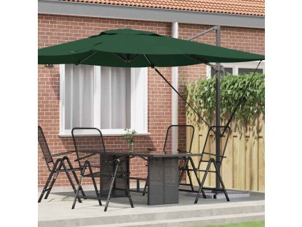 Roma Parasol Zelená 286 x 285 x 265 cm Polyester a hliník