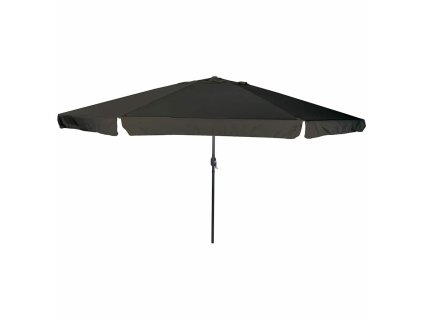 Zahradní slunečník Černá 395 x 395 x 245 cm Polyester a ocel