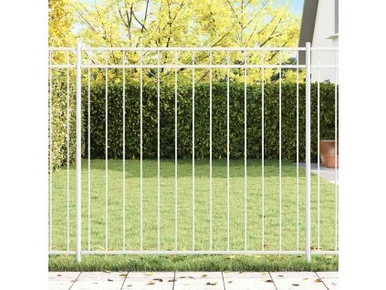 Zahradní plot Bílá Ocel