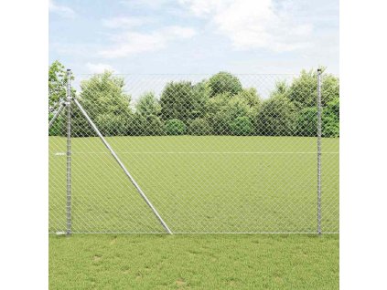 Plot z řetězových odkazů Stříbrná 10 x 1.5 m Zinkovaná ocel